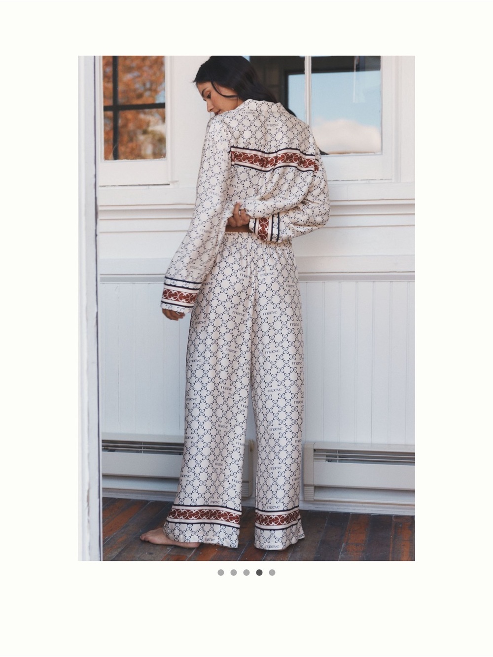 Maeve Silken Wide-Leg Pajama Pants - Picture 3 of 3